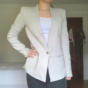 Helmut Lang Cream Blazer Jacket